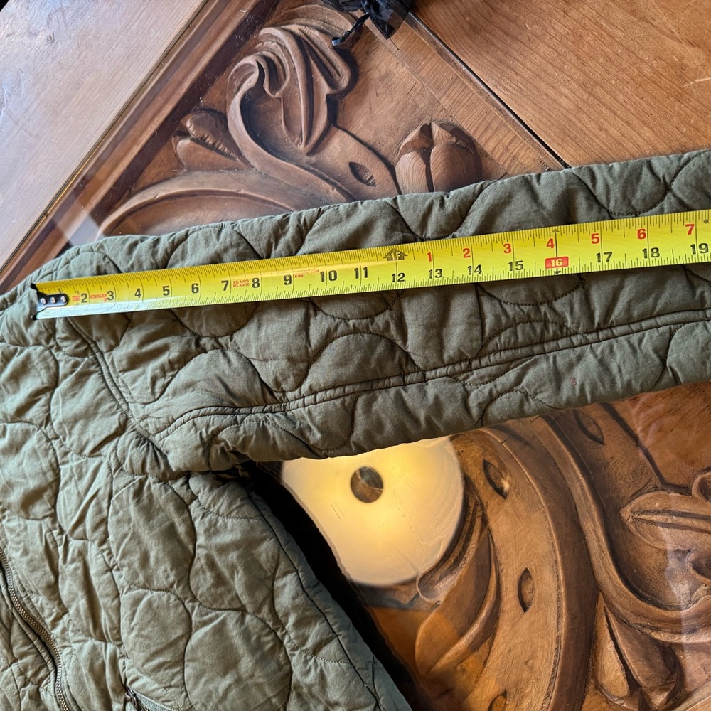 Olive Quilted Jacket - Picture 10 of 10